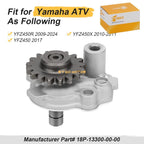 Oil Pump Assembly for Yamaha YFZ450R YFZ450X YFZ450 (2009–2024) 18P-13300-00-00