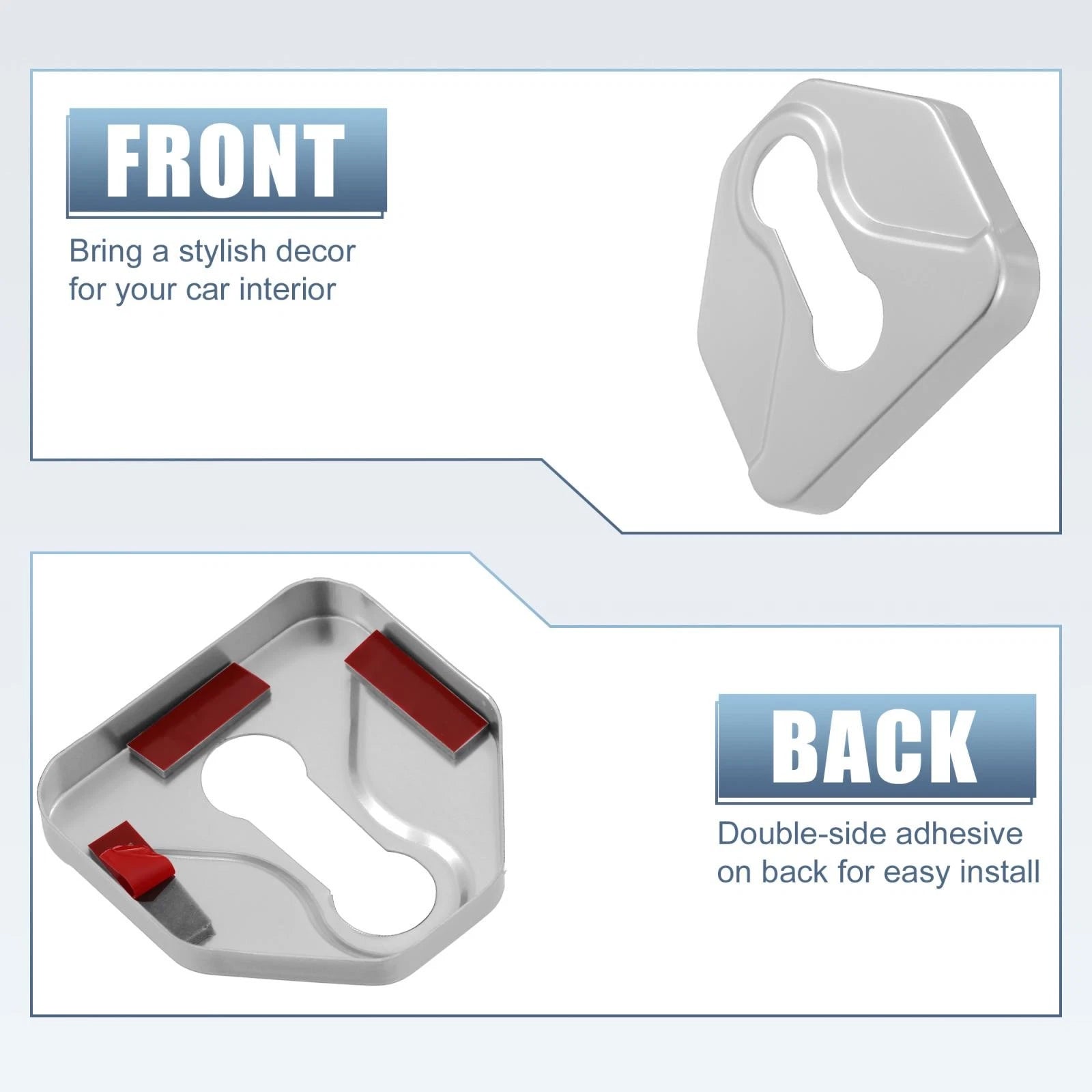 Set of 4 Door Lock Latches Cover Protector for Subaru  746453490578