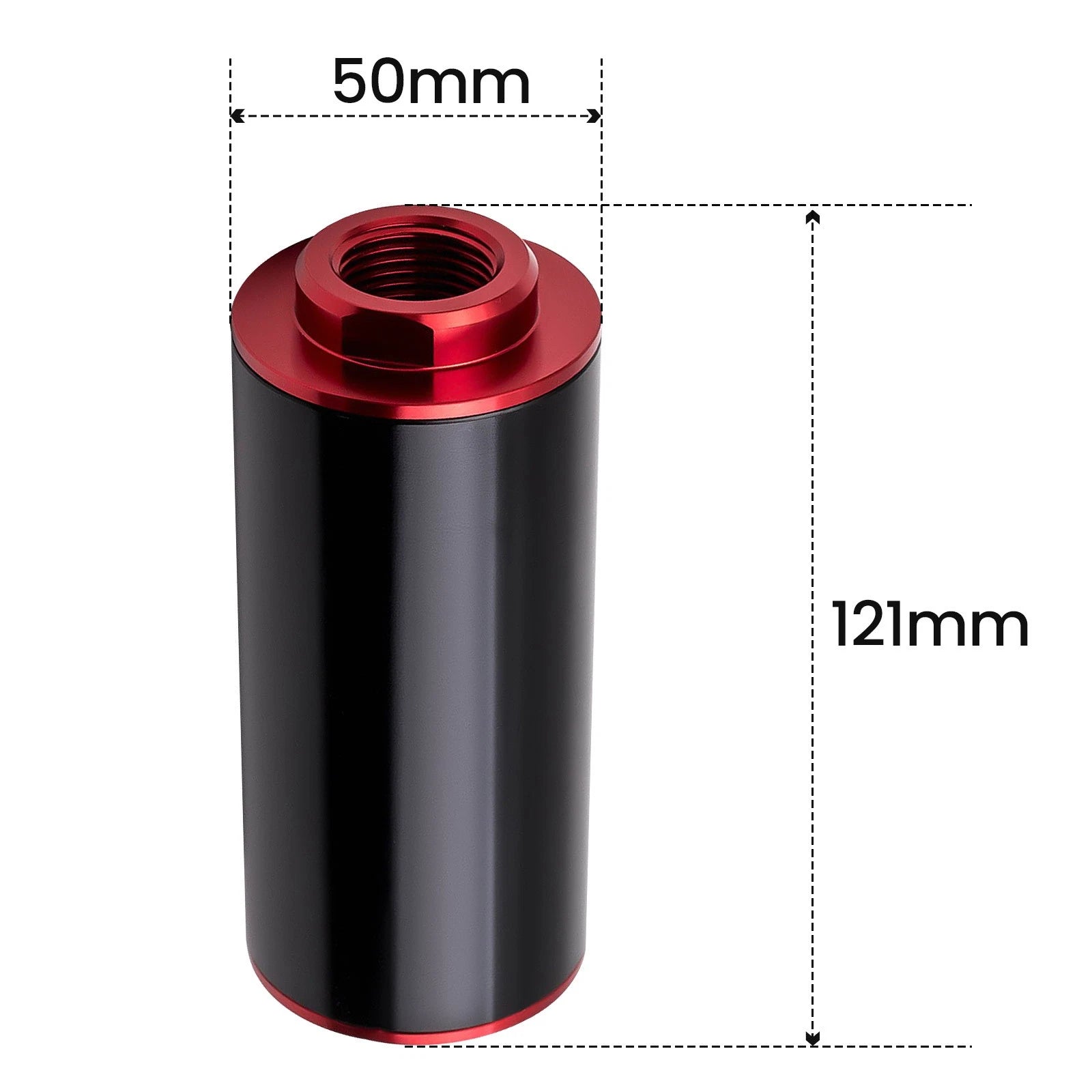 Set of 4 AN6 AN8 AN10 High Flow Fuel Filter 100 Micron Cleanable Black&Red