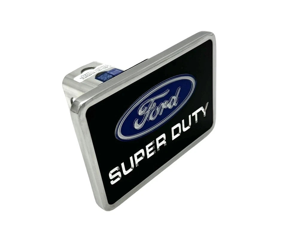 Hitch Cover Replacement for Ford Super Duty Logo (2020–2025) Rear Black