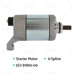 Starter 9-Spline for Yamaha XVS1300 XVS950 V-Star Stryker (2010–2017)
