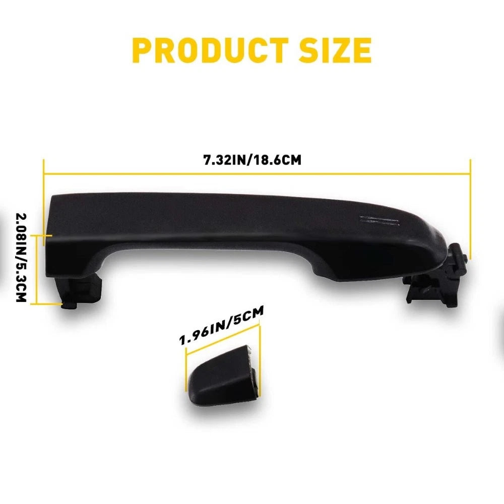 Set of 2 Rear Exterior Door Handles for Toyota Camry (2012–2017) EXV