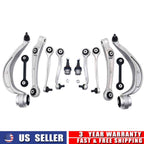 Set of 4 Front Suspension Wishbone Arms Links Ball Joints for Audi A7 S7 A6 S6 (2012–2018)