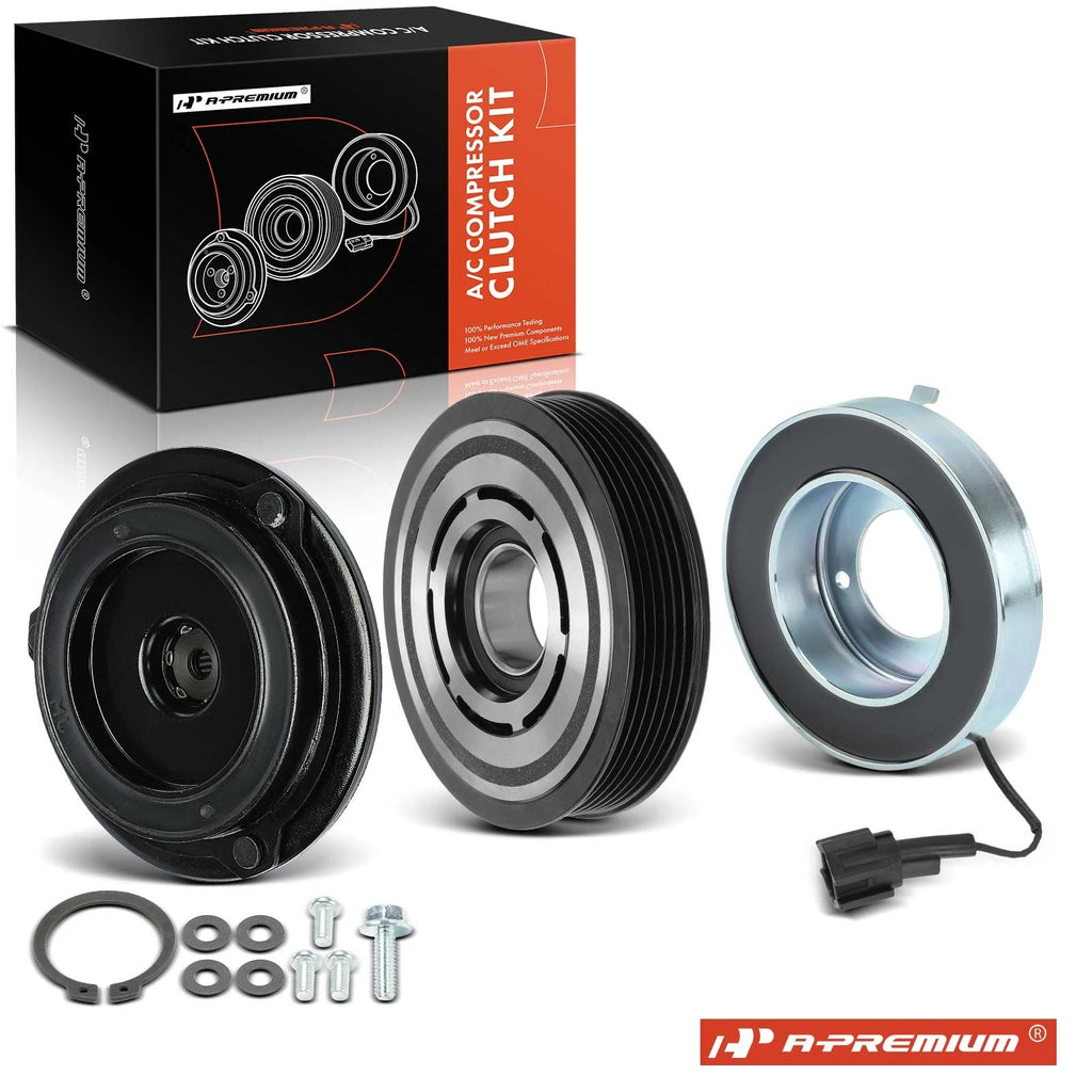 A/C Compressor Clutch Kit with 6-Groove Pulley for Nissan Altima (2002–2006)