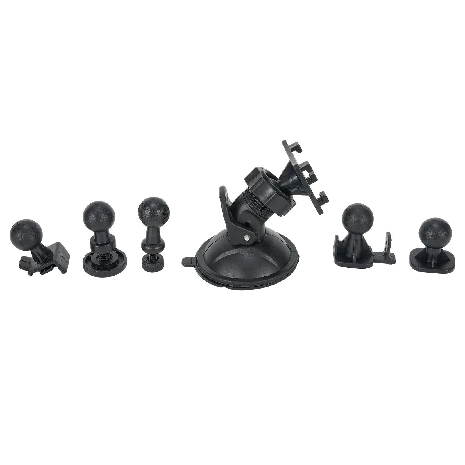 Suction Cup Mount for Dash Cam with 6 Adapters for Vehicle Video Recorder