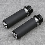 1'' Black CNC Handlebar Hand Grips for Harley Softail FLS FLST (1996–2015)