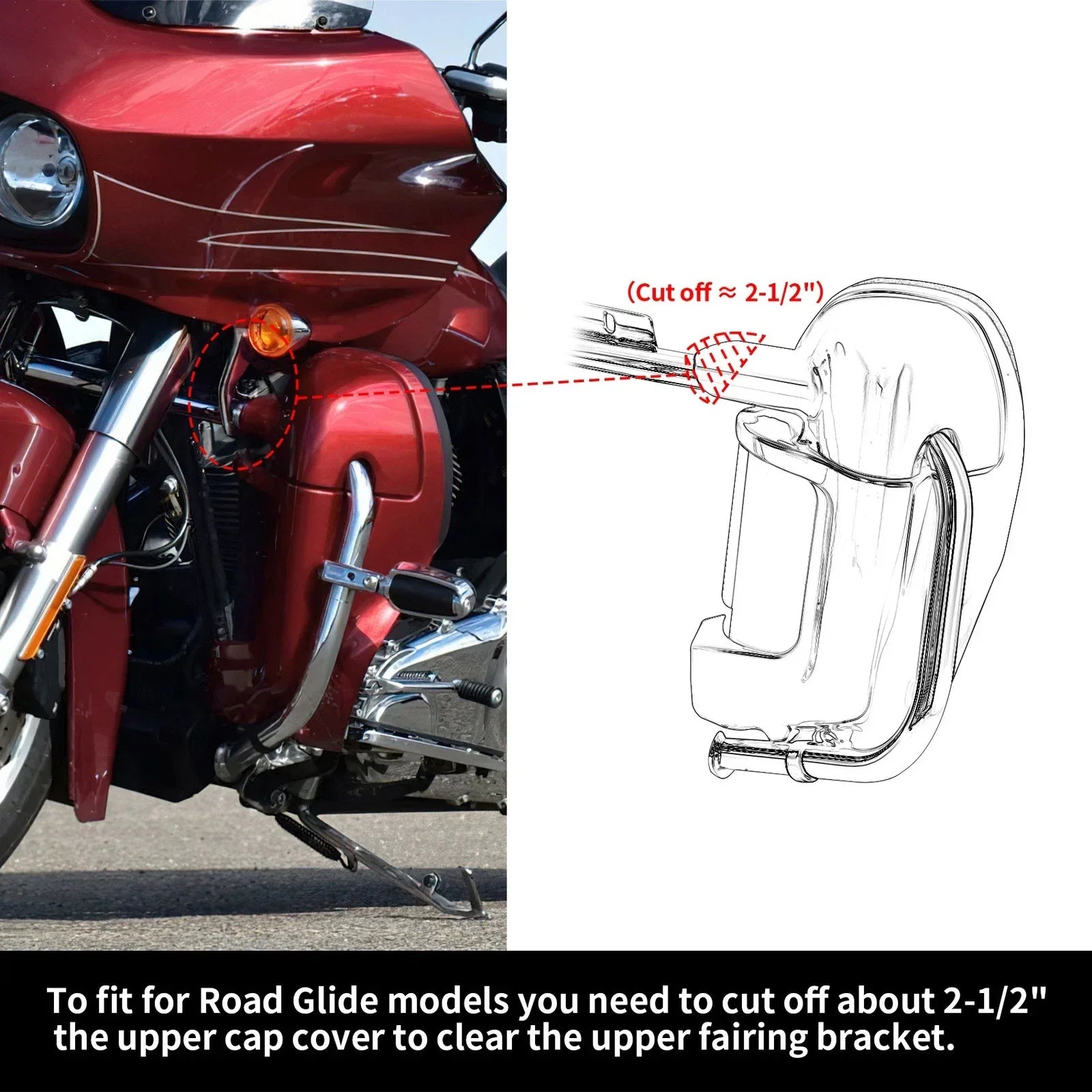 Lower Vented Fairings Speaker Grills for Harley Street Glide (1983 - 2013)