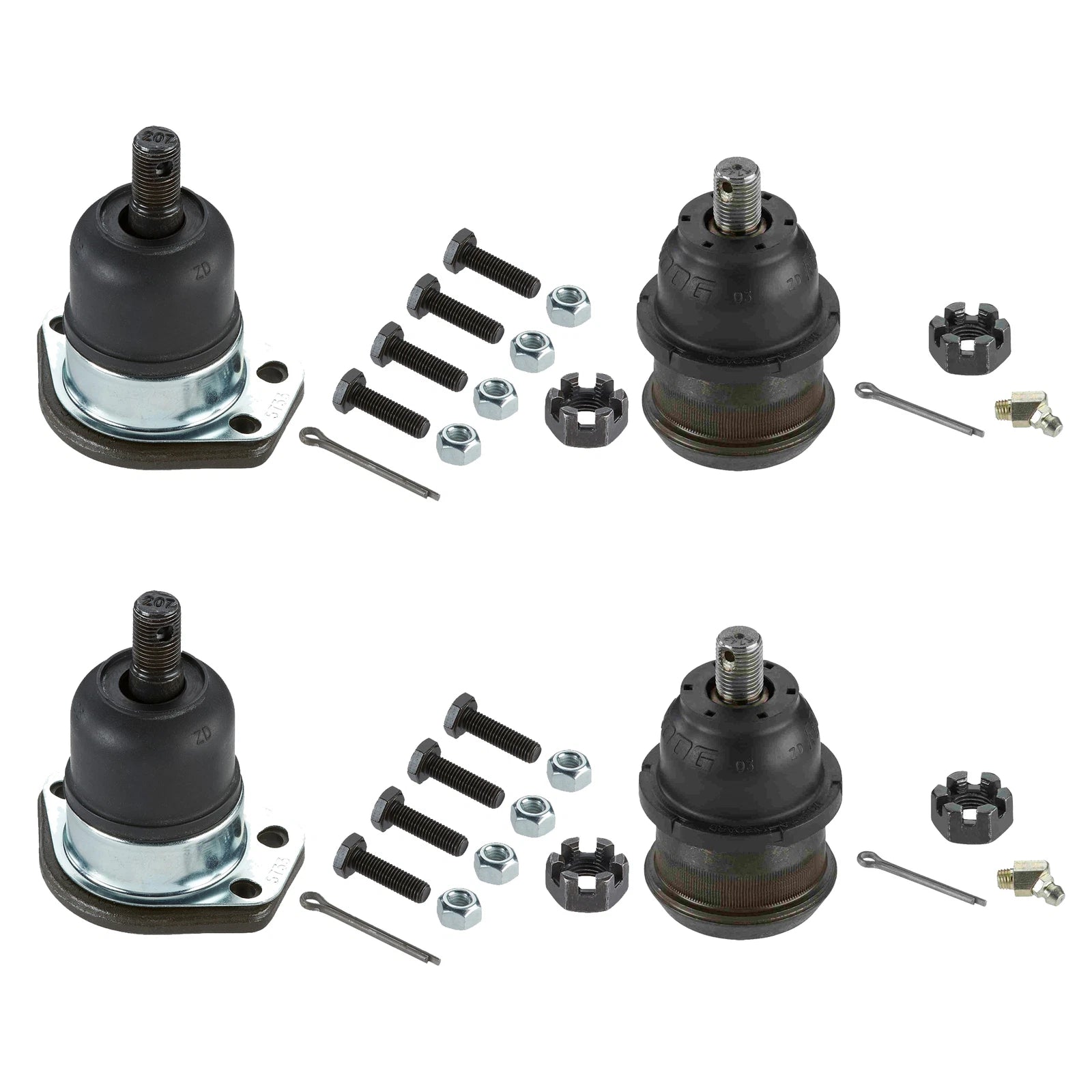 Set of 4 Moog Upper & Lower Ball Joints for Buick Chevy GMC Olds Pontiac