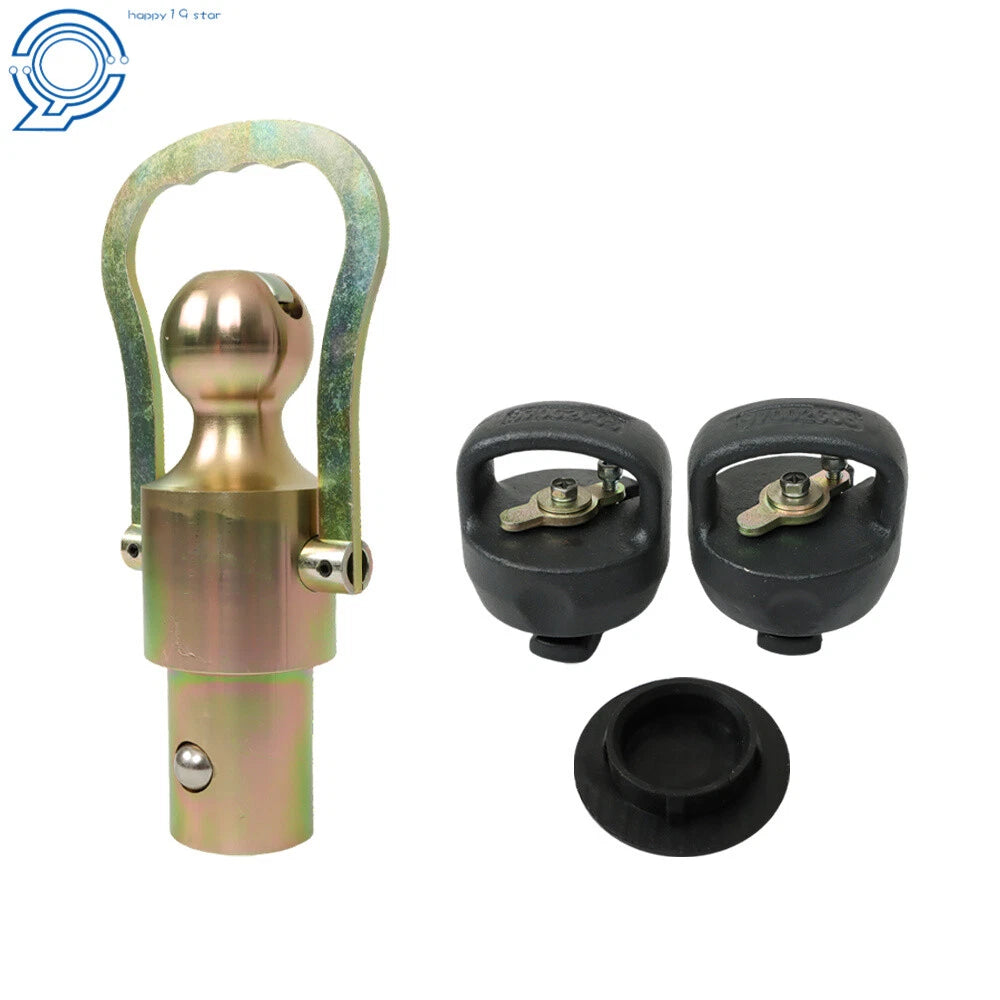 Trailer Hitch Ball & Safety Chain Kit for Ford GM Nissan Trucks
