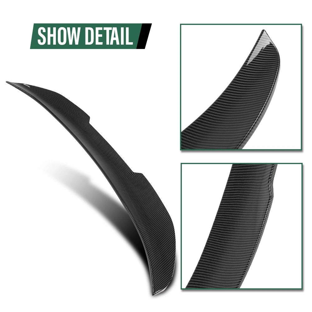 Carbon Look Rear Spoiler Wing for BMW E90 3 Series (2006–2011)