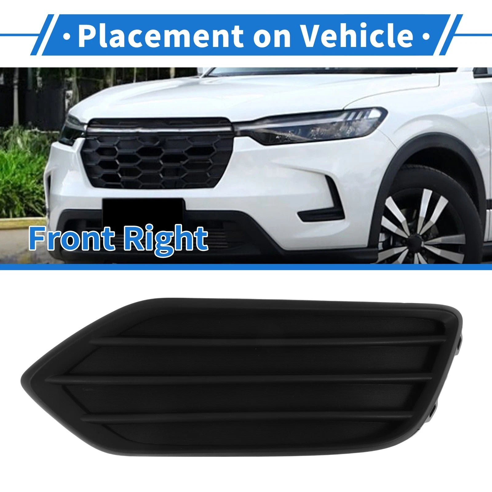 Front Right Fog Light Grill No. 71105T7AJ20 for Honda HR-V (2019–2022)
