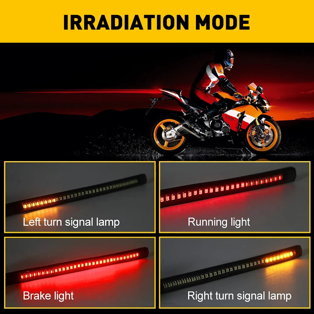 LED Fork Turn Signal Light Strip for Motorcycle (Universal)