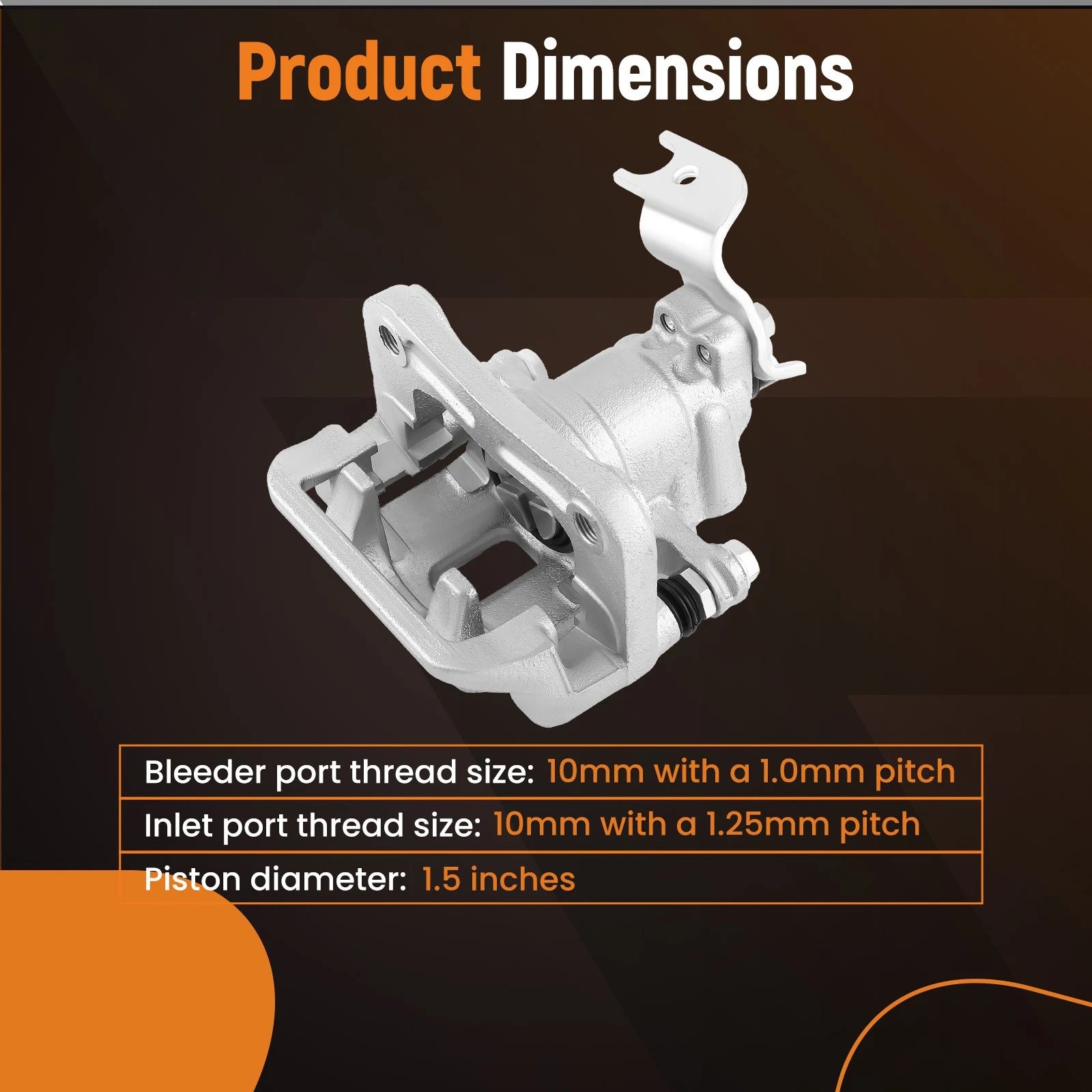 Left Rear Disc Brake Caliper 19B3359 for Acura TSX Honda Accord (2008–2014)
