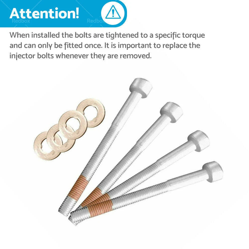 Set of 4 Injector Bolts & Seals Kit for Mercedes A-Class