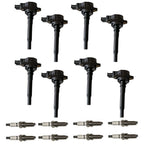 Set of 8 Ignition Coils & Iridium Spark Plugs for Mercedes-Benz E63 AMG (2010–2016)
