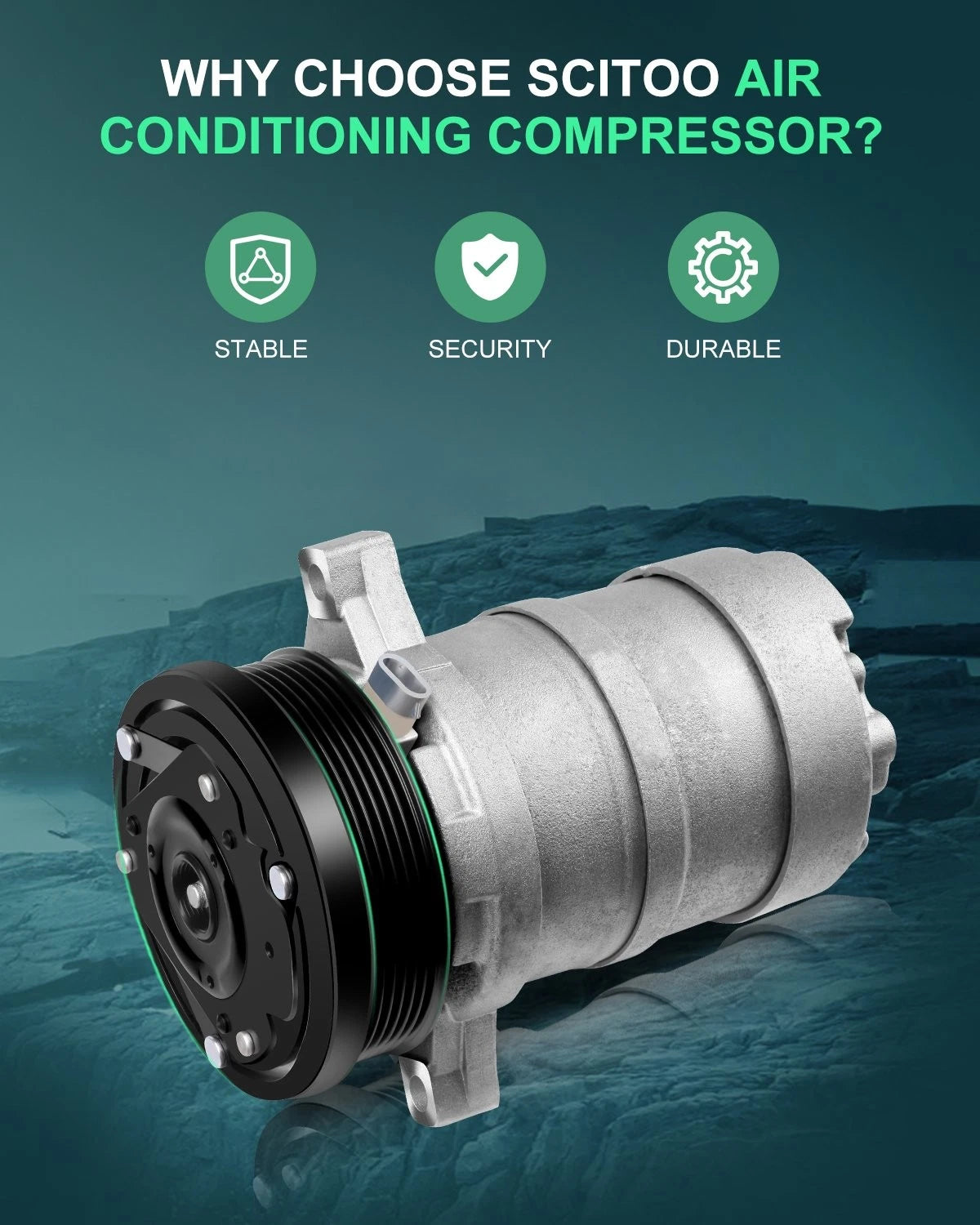 AC Compressor for Acura SLX, Cadillac Eldorado, Isuzu, Oldsmobile (1998–2002) CO 20177GLC