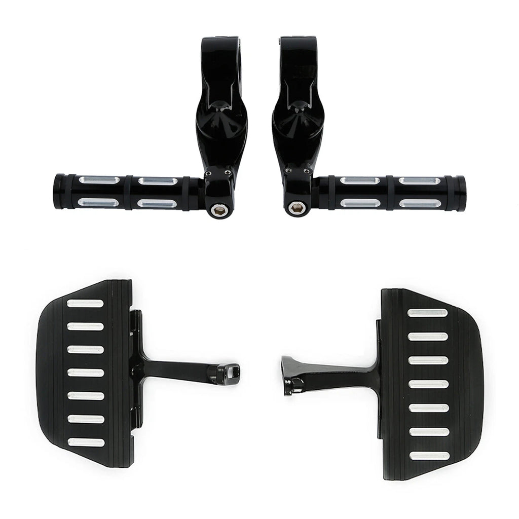 Rear Passenger Floorboards & Highway Foot Pegs for Harley Street Glide (1993–2025)