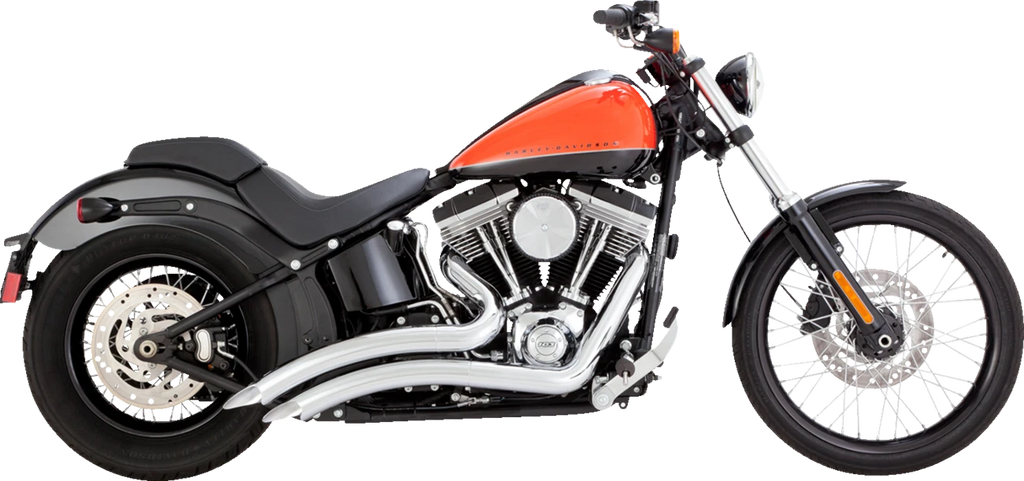 Vance & Hines Big Radius 2-into-2 Chrome Exhaust for Harley Softail (1986–2009)