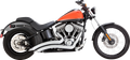 Vance & Hines Big Radius 2-into-2 Chrome Exhaust for Harley Softail (1986–2009)