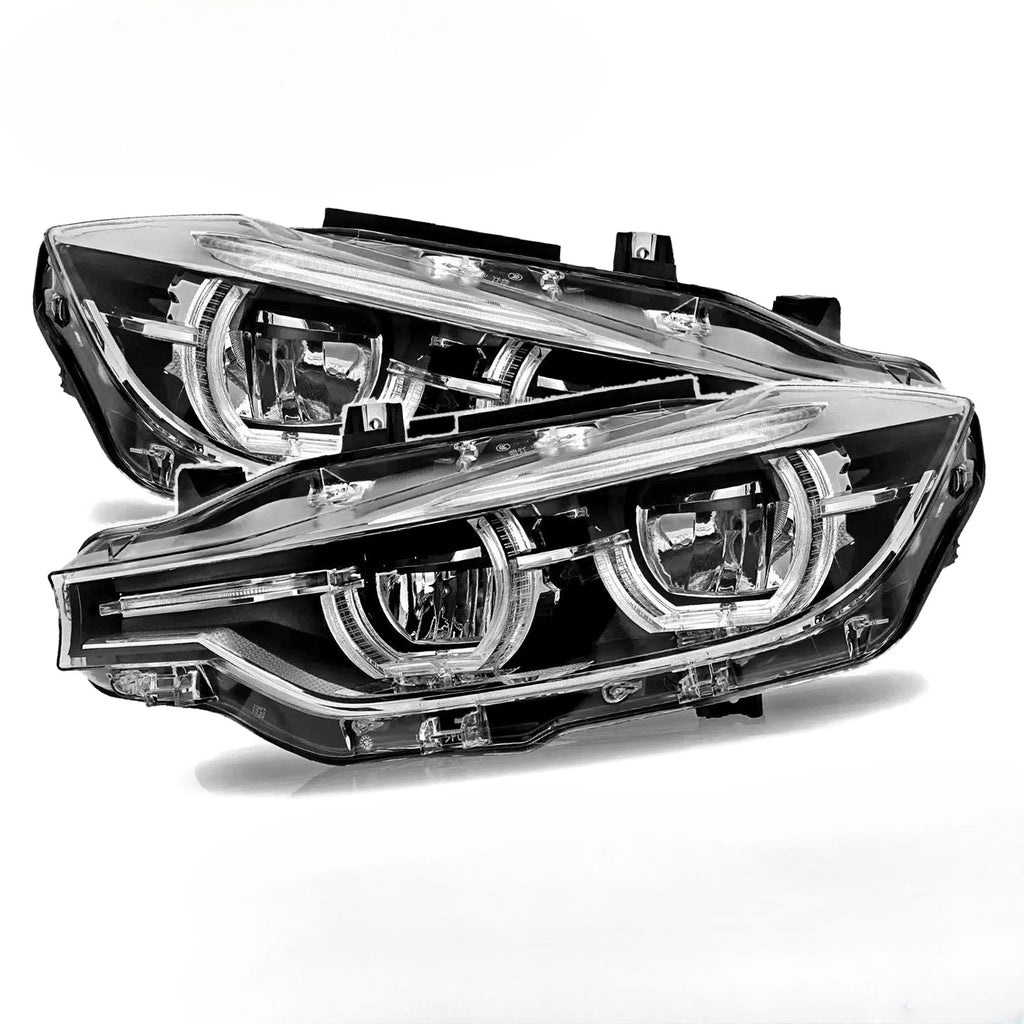 LED Headlight w/o AFS for BMW 3 Series F30 320i 340i 330i (2016–2019) L+R Pair