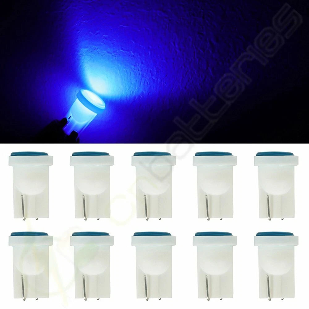 10pcs T10 COB LED Bulbs for Instrument Cluster Gauge Dash (194, 168)