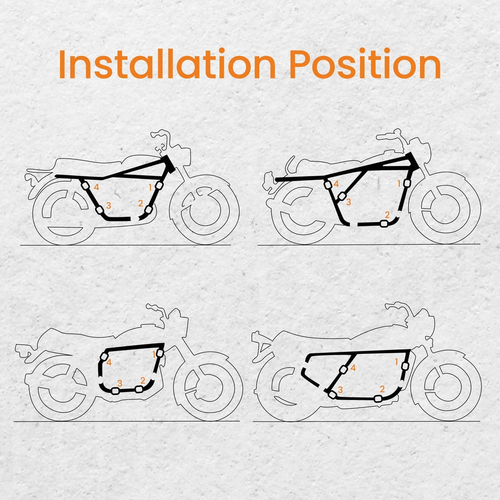 Sidecar Installation Kit for Harley Indian Honda U-Clamp Frame