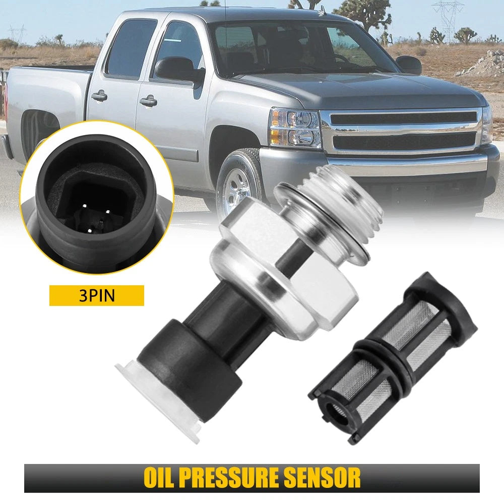 Oil Pressure Sending Unit Sensor for Chevy Silverado GMC Sierra (2003–2008)
