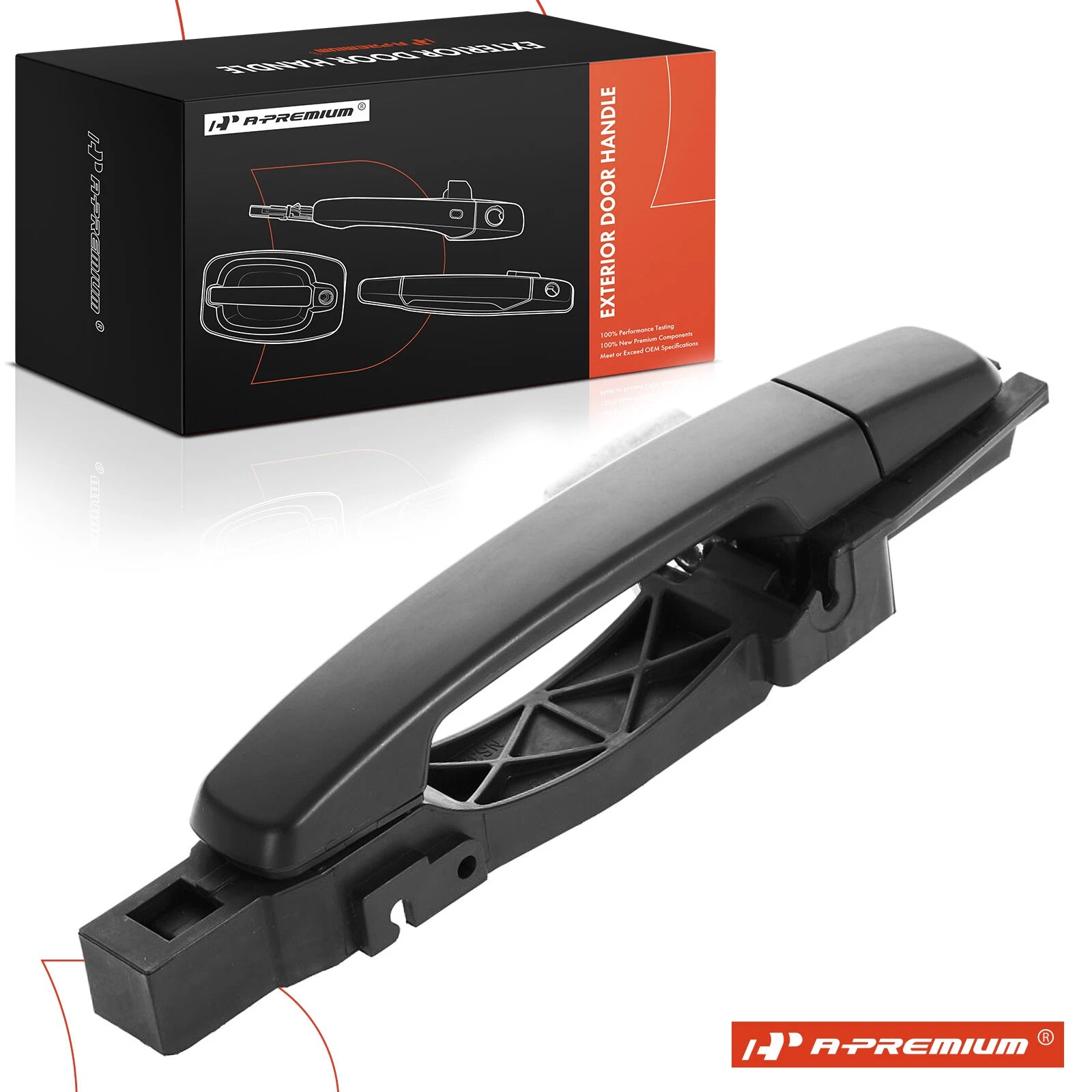 Rear Left Black Exterior Door Handle for Nissan Sentra (2007–2012)