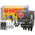NGK DIS Ignition Coil Wires & 4 V-Power Spark Plugs for Chevrolet 1.6 L4