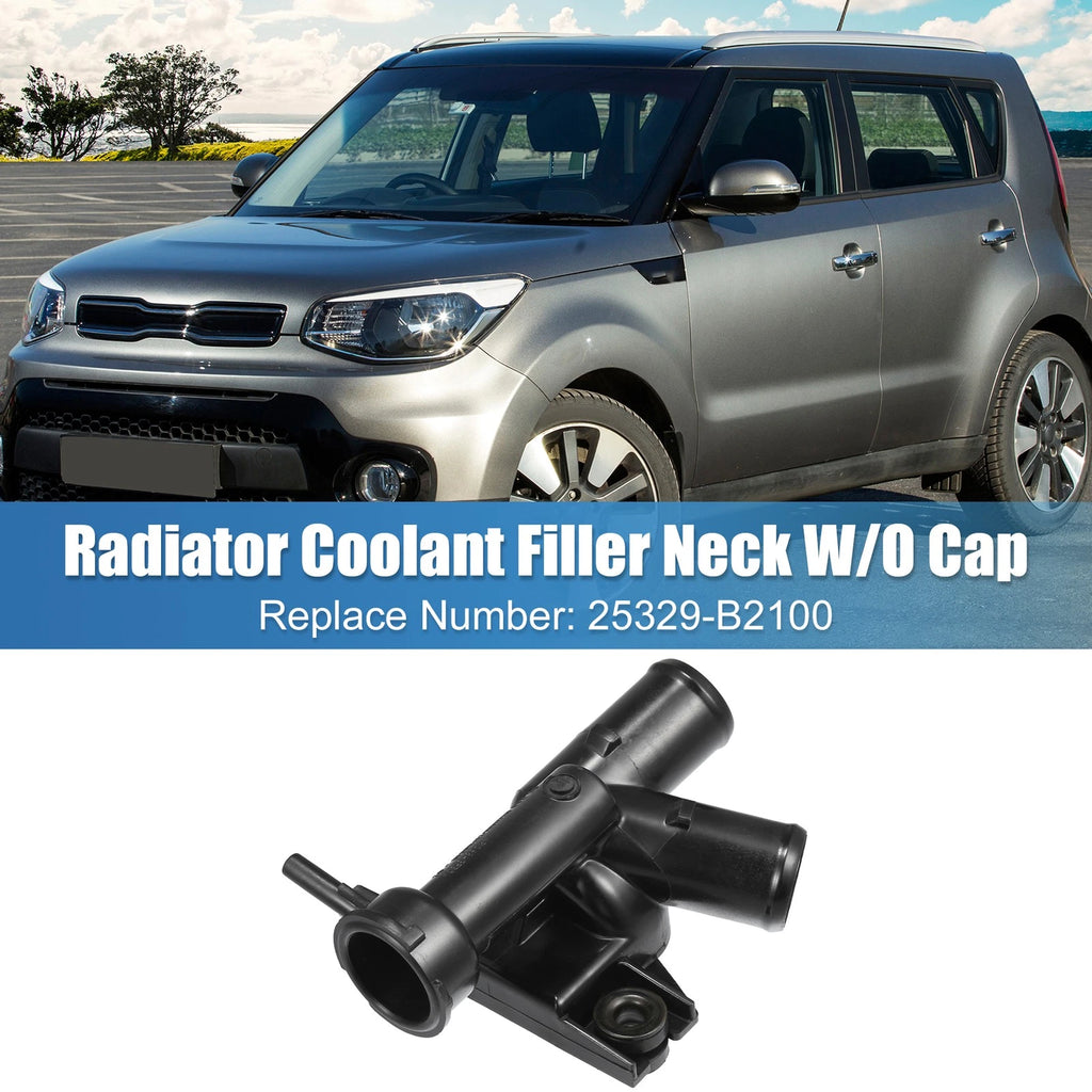 Engine Radiator Coolant Filler Neck W/O Cap for Kia Soul (2014–2019)