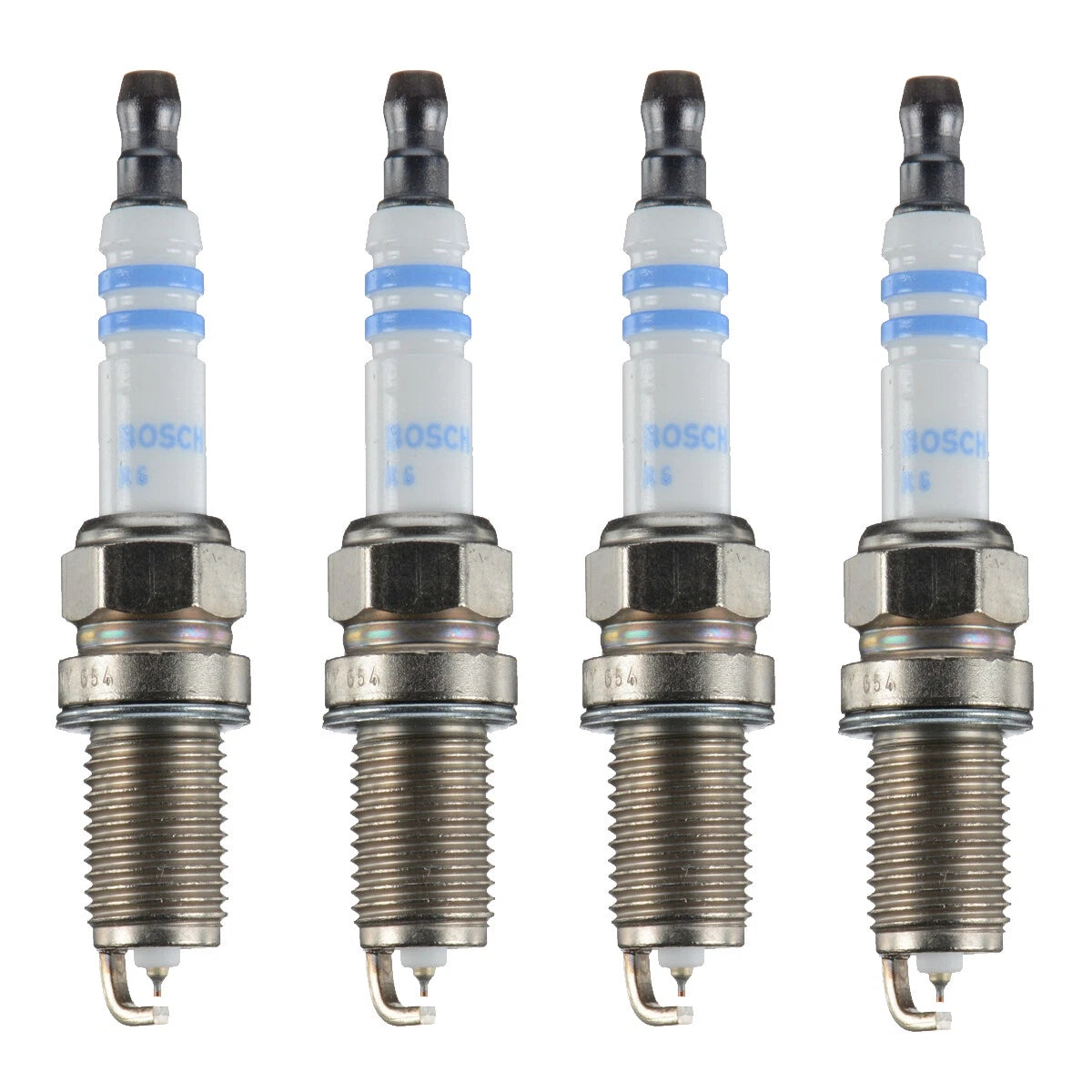 Set of 4 Bosch Double Iridium Spark Plugs for Chevrolet Cruze Encore Sonic (2011–2020)