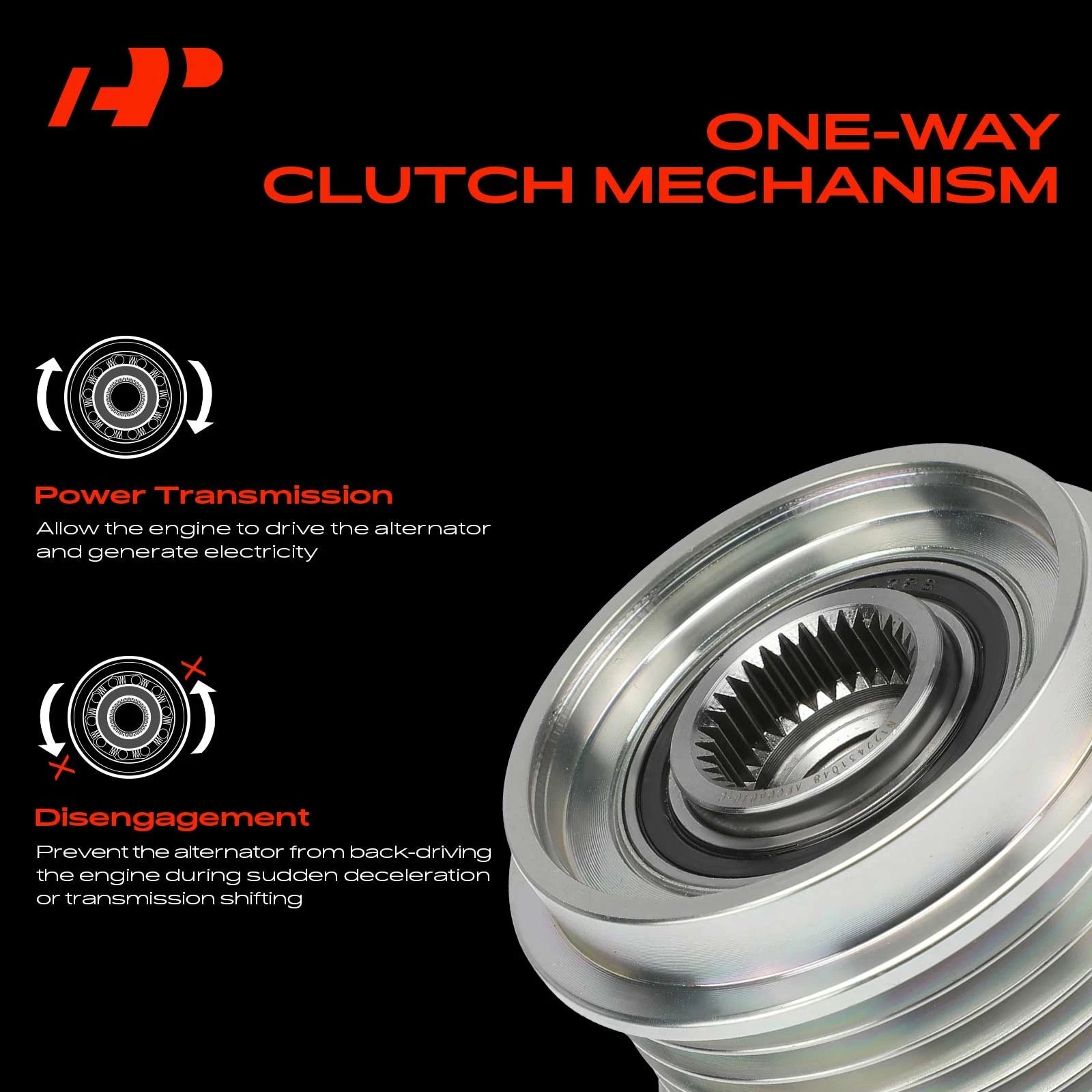 Alternator Clutch Pulley for Chevy Blazer S10, Ford Ranger