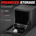 Diamond Tread Aluminum Tool Box for Universal Fit (46cm x 45cm x 46cm)