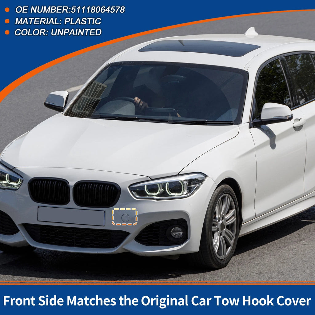 Tow Hook Cover for BMW 1 Series F20 (2012–2019) No. 51118064578 Unpainted