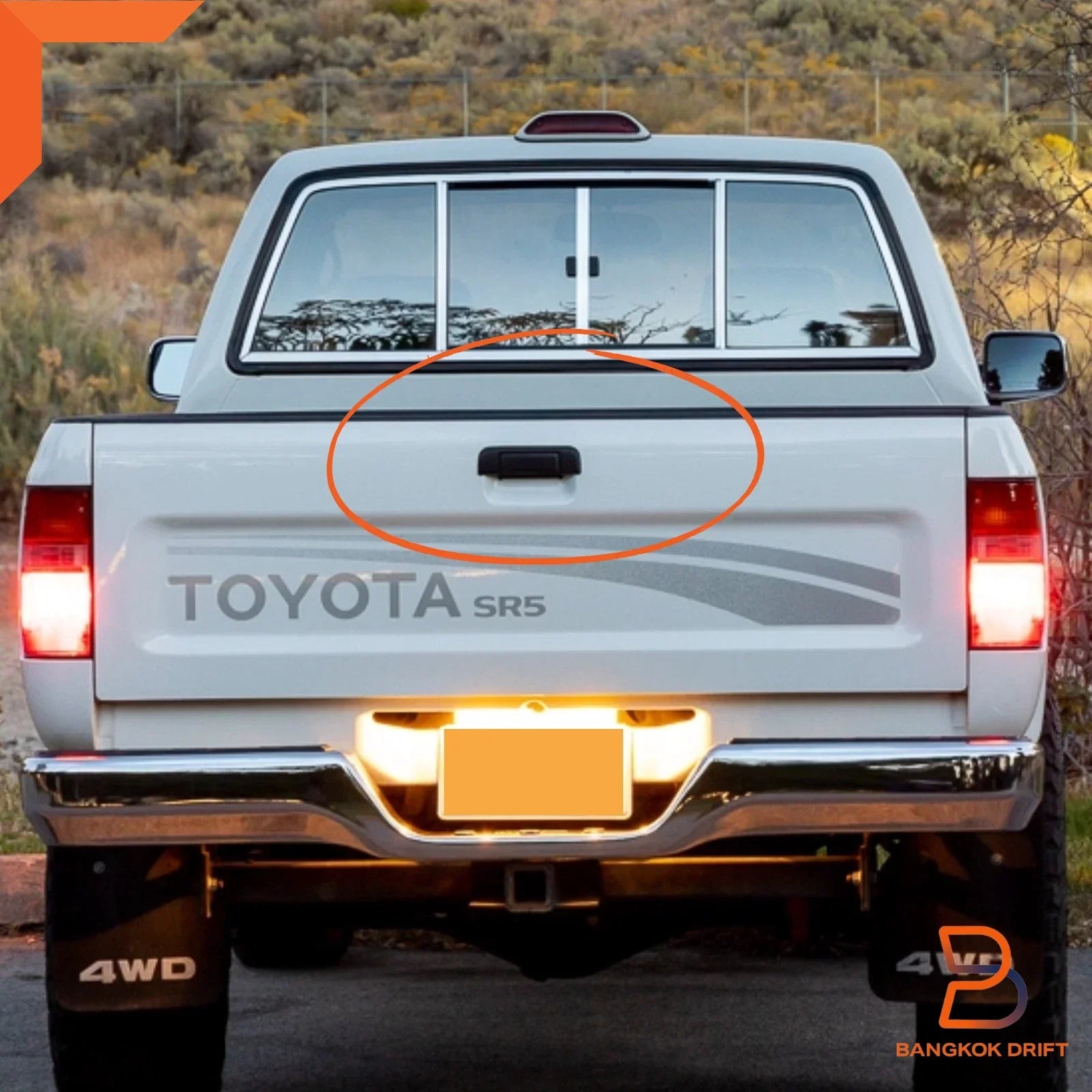 Black Tailgate Handle for Toyota Hilux 88-96, 4Runner LN85 LN105