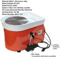 Electric Pottery Wheel 25cm 250W for DIY Clay Forming