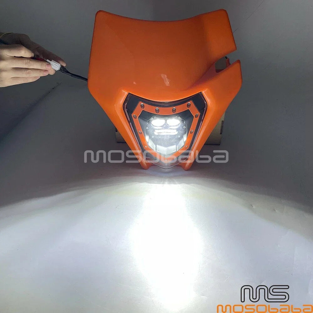 LED Headlight Cover for Yamaha WR450F WR250R YZ125 TTR230 CRF230 (2007-2023)