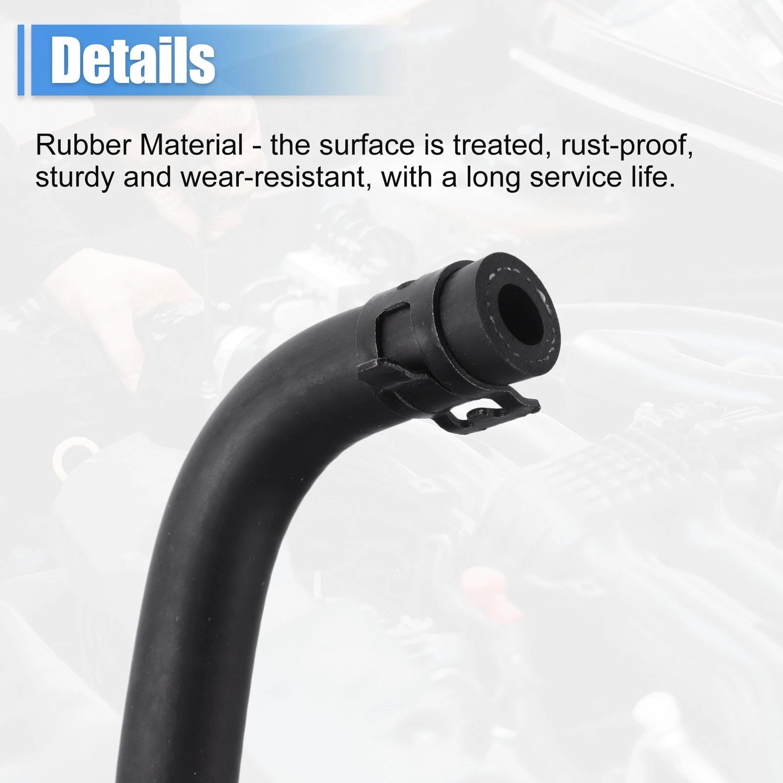 Water Tank Overflow Pipe for Ford (2011–2019) No. 8V218C012AG/8V218C012AE Black