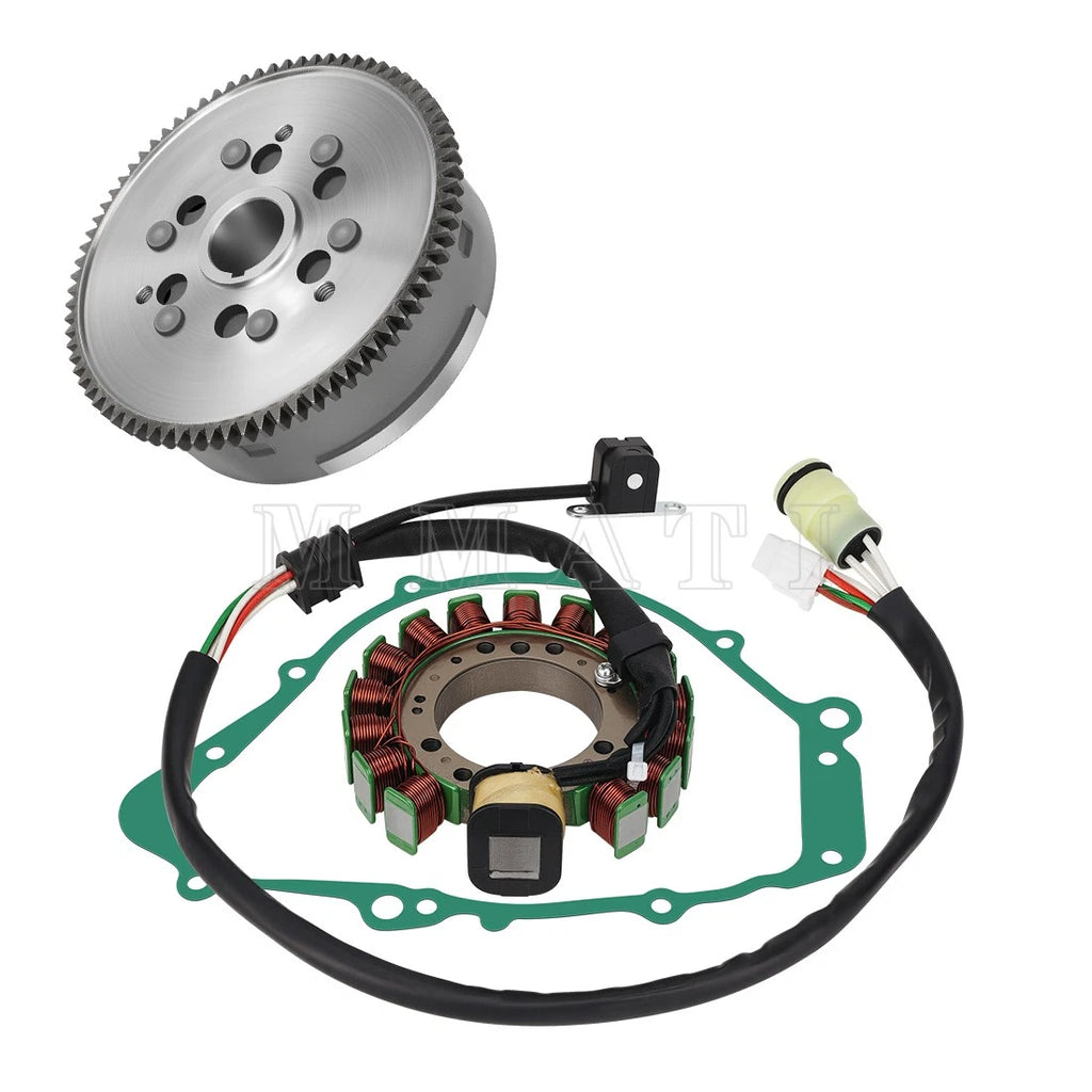 Flywheel Rotor Magneto Stator w/Gasket for Yamaha Grizzly YFM600FW (1999–2001)