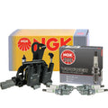 NGK DIS Ignition Coil & 4 V-Power Spark Plugs for Hyundai Kia 2.0 L4