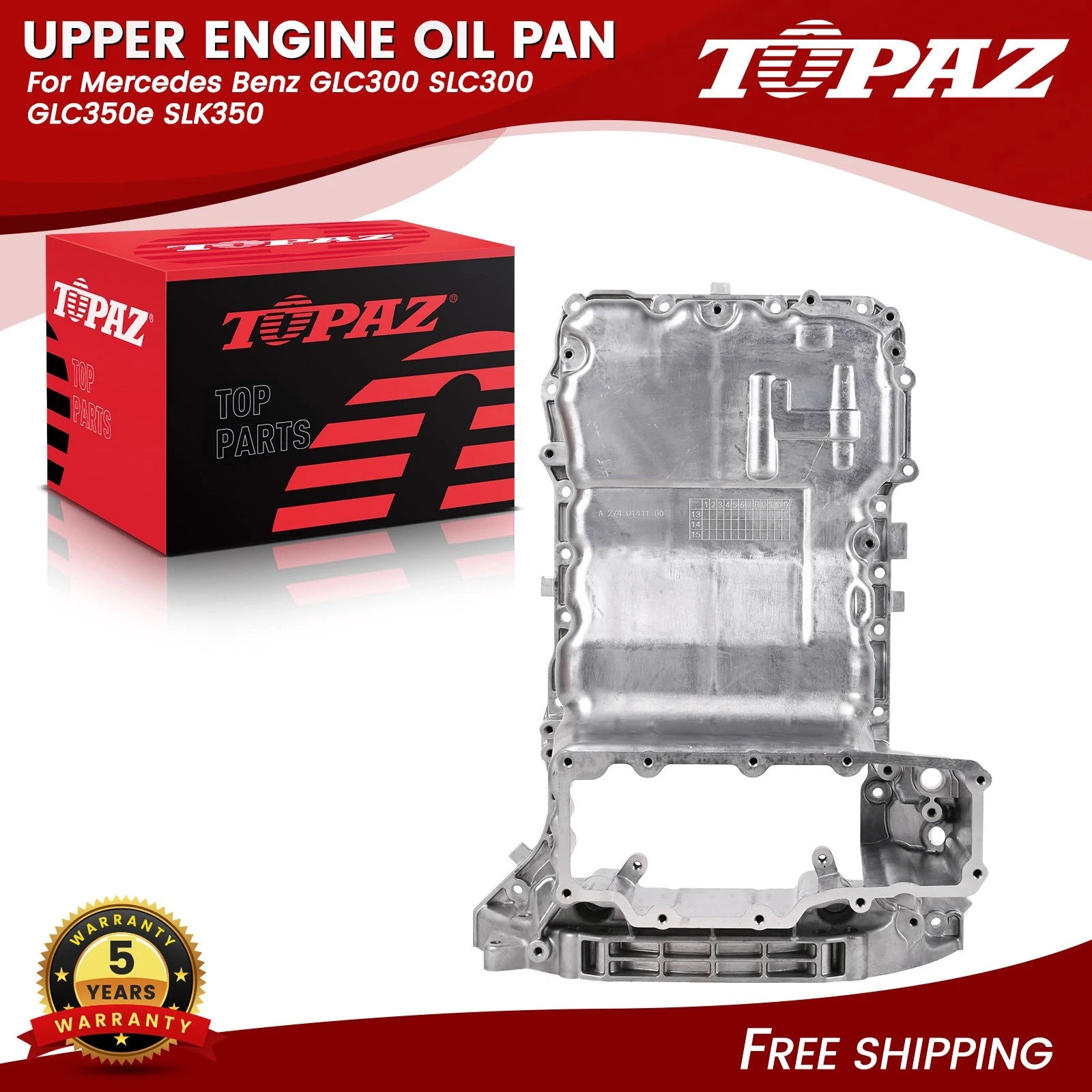 Engine Oil Pan for Mercedes Benz GLC300, SLC300, GLC350e, SLK350 (2016–2020)