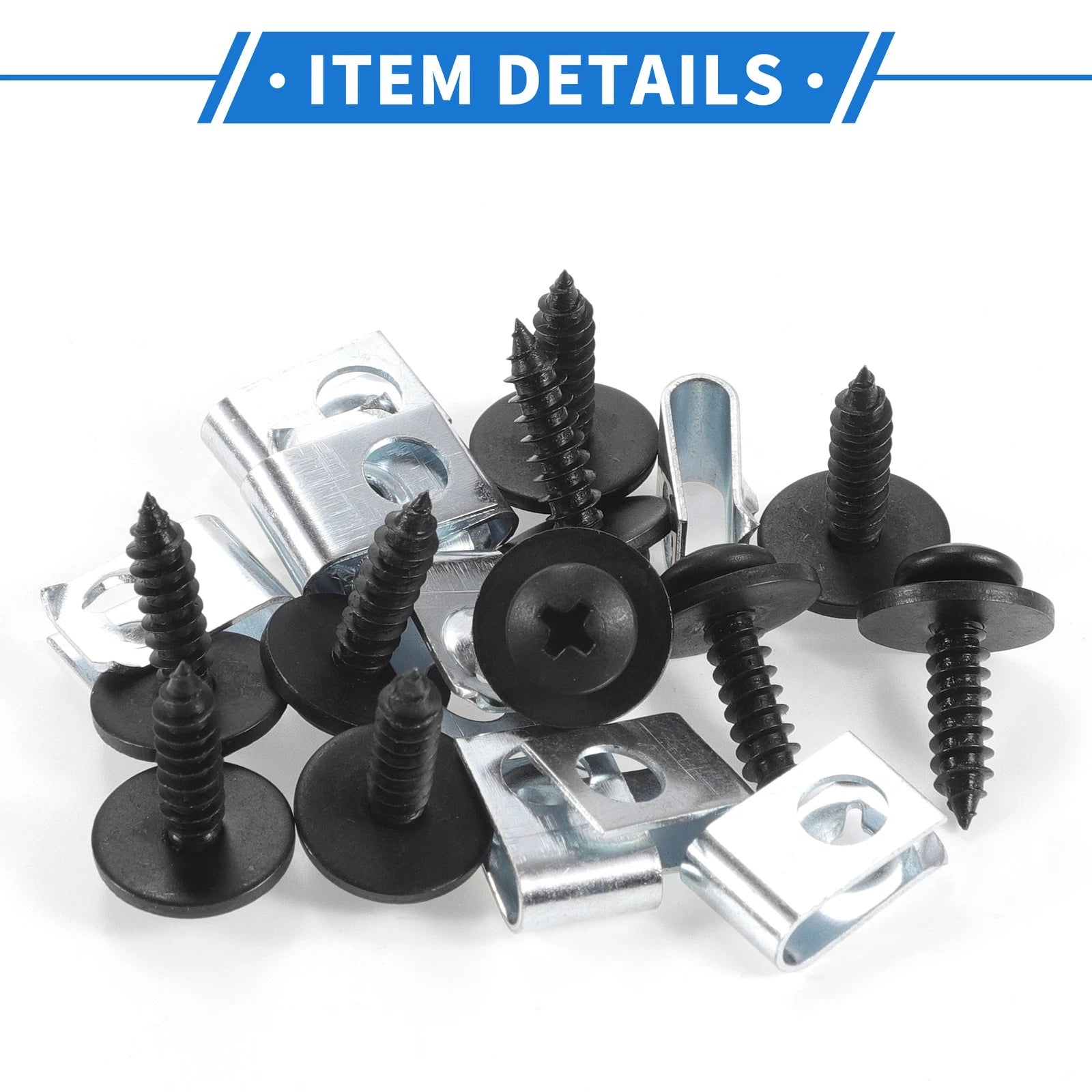 Set of 10 Fender Liner Splash Shield Bumper Cover Screws for Honda Accord (2006–2007)