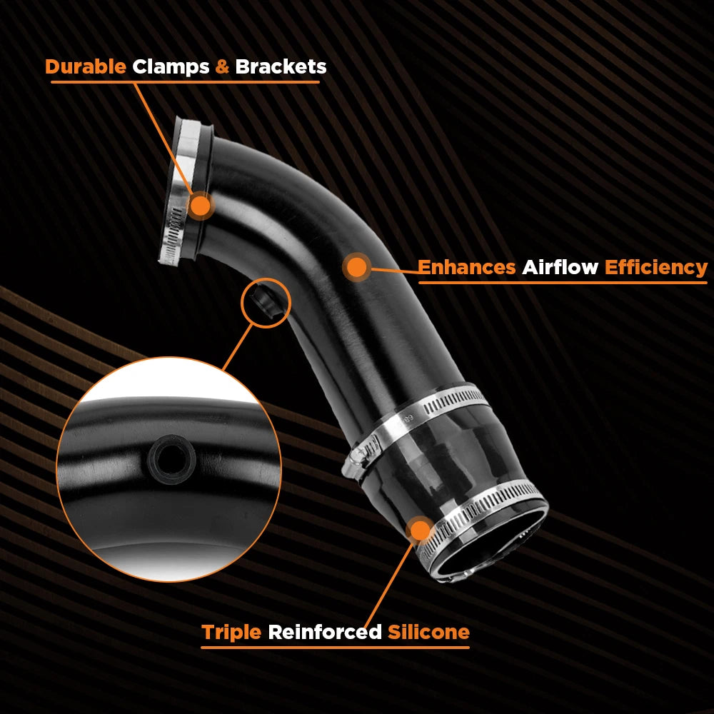 3" Aluminum Cold Air Intake Induction Pipe for Universal Vehicles