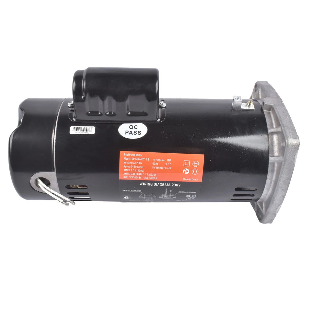 2HP Swimming Pool Motor for Square Flange 48Y (230V)