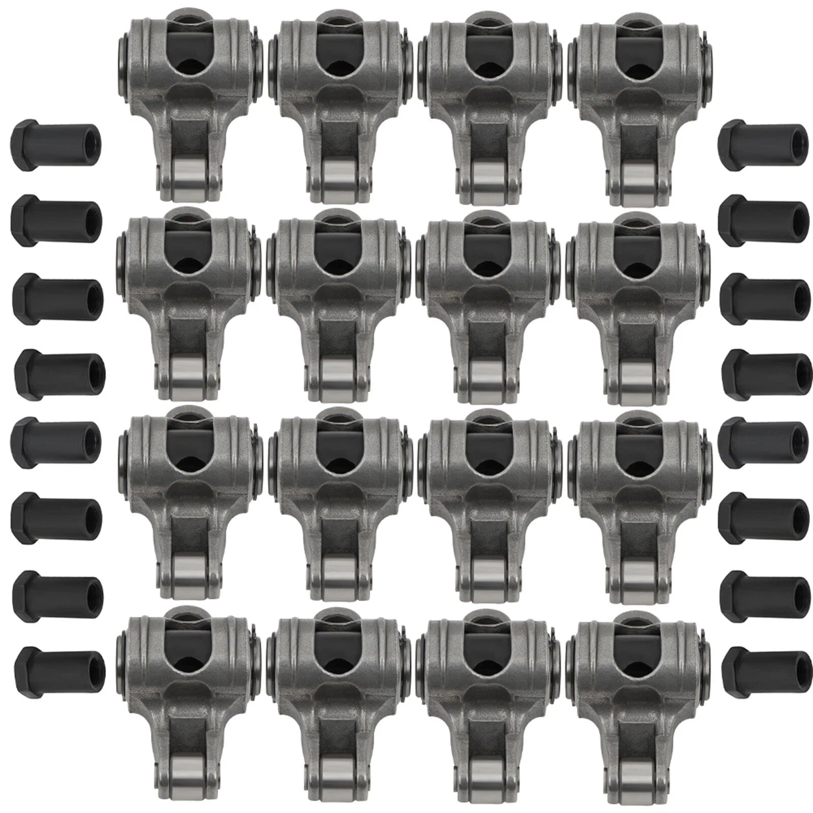 Stainless Steel Roller Rocker Arms & Studs for Chevy SBC 350 400 (1.6 Ratio)