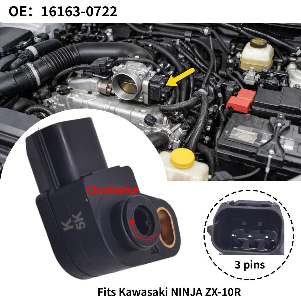 Throttle Position Sensor for Kawasaki Ninja ZX-10R (2011–2015) 16163-0722