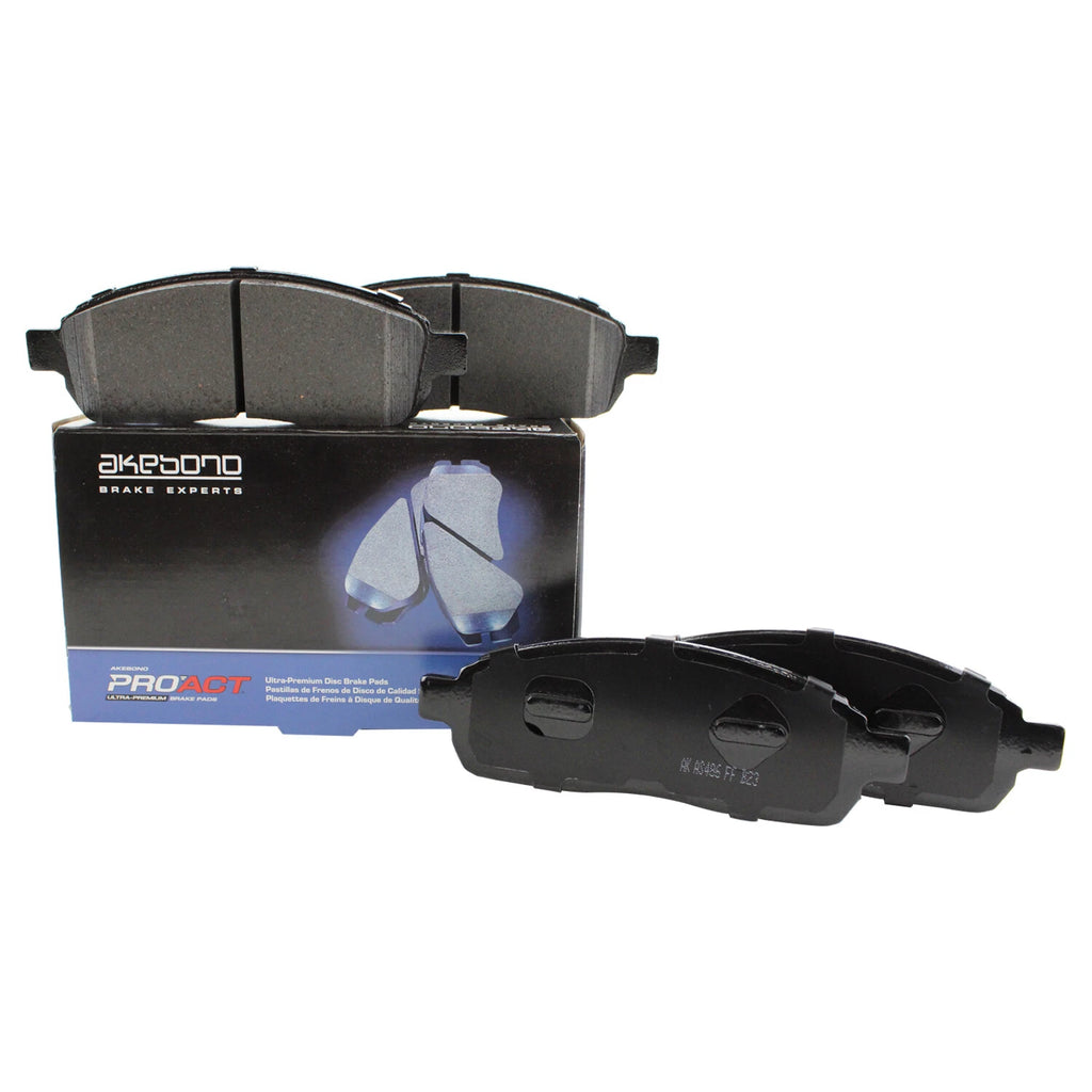 Set of 4 Akebono ProACT Front Ceramic Disc Brake Pads for Ford F-150 (2004–2020)