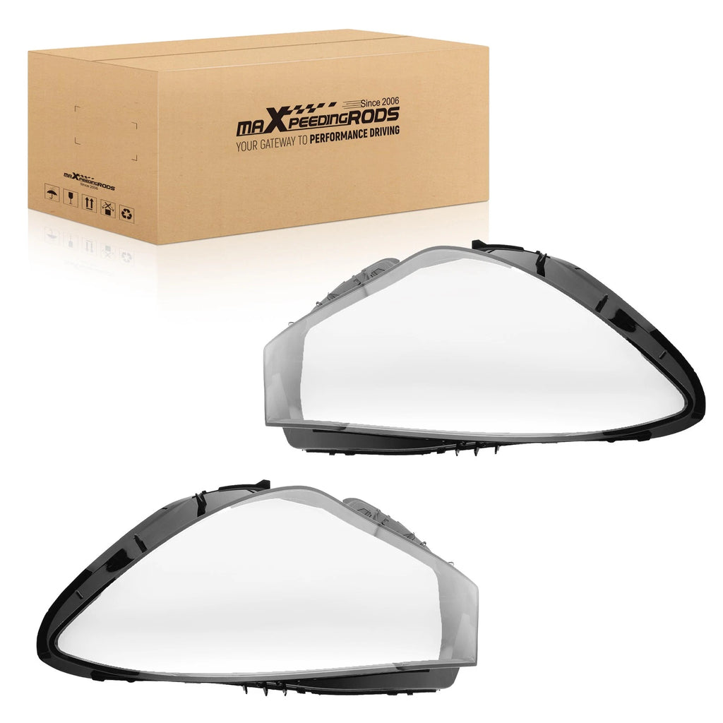 Headlight Lens Cover Pair for Mercedes Benz W117 (2016–2019) Polycarbonate