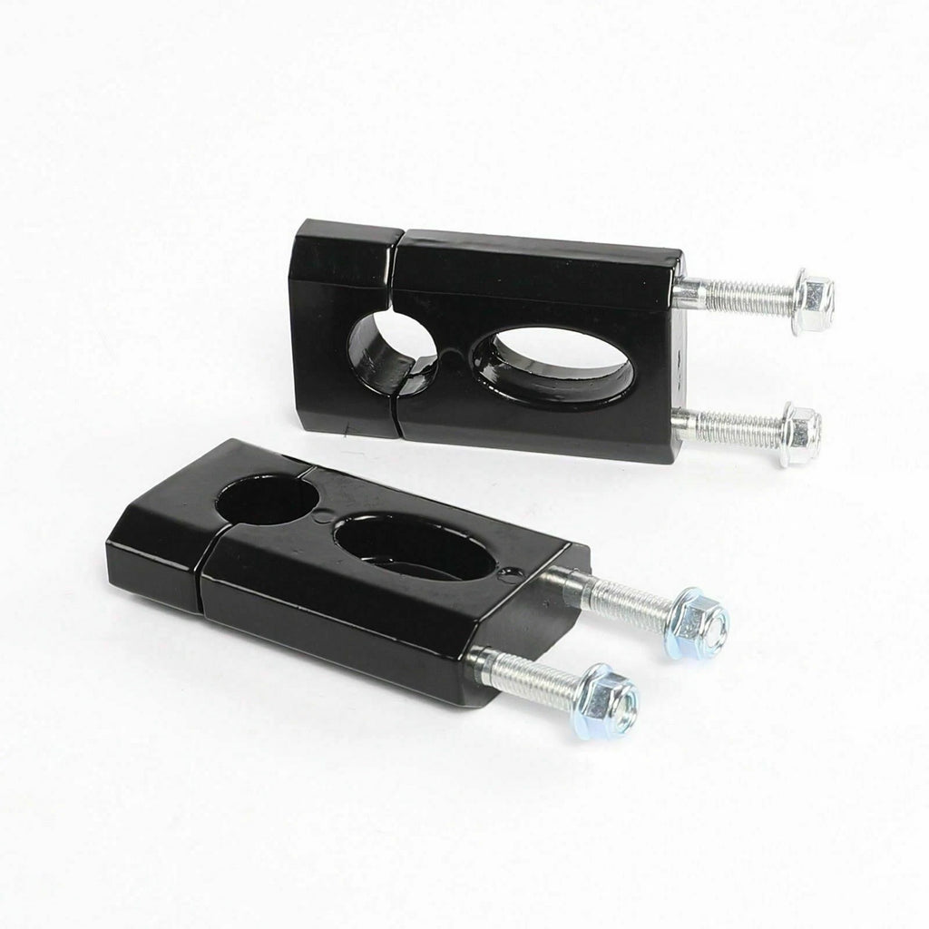 Set of 2 Black Handlebar Mount Clamps Risers 7/8" for Honda XR50 CRF50