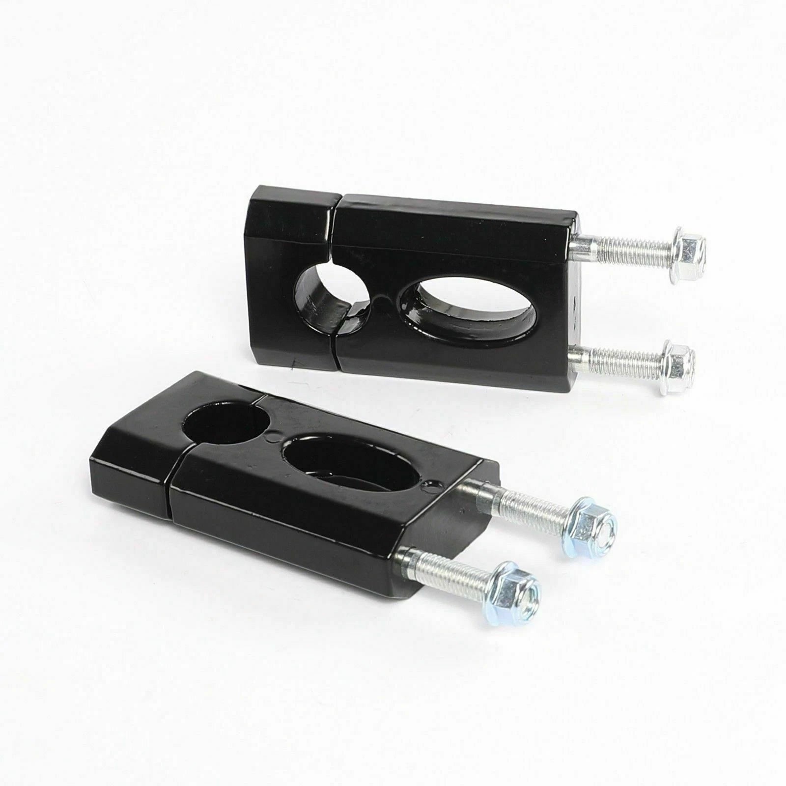 Set of 2 Black Handlebar Mount Clamps Risers 7/8" for Honda XR50 CRF50